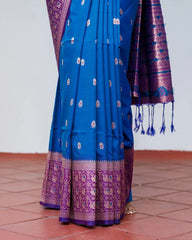 SC5638 - SOFT SILK SAREE WITH MEENA BUTTA