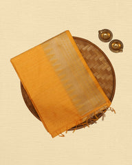 Tussar Cotton Saree With Tower Border