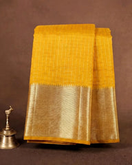 SC6913 - CREPE CHECKED SAREE