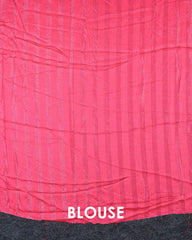 SC6497 - CHIFFON SAREE WITH SILVER ZARI LINES