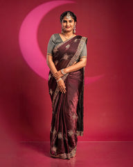 SC5929 - FENDY SAREE WITH JHARKHAND STONE WORK