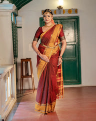 SC7533 - NARAYANPET CHECKED COTTON SAREE