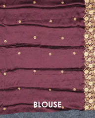 SC6665(1) - SATIN SAREE