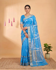 SC8801 - SUNGUDI SAREE WITH SHIBORI PRINT