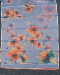 SC4844 - Tissue Linen Saree