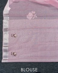 SC4886 - Linen saree with sticker print