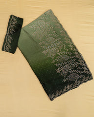 SC4875 - FENDY SATIN WITH MULTI COLOUR STONE