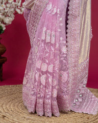SC4858 - SHIMMER WITH NETTED FLEET SAREE