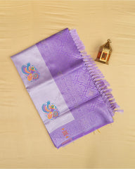 SC4879 - TISSUE SAREE WITH MULTI COLOUR STONE