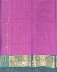 SC3246 - PURE COTTON WITH ZARI BORDER AND MEENA BUTTA