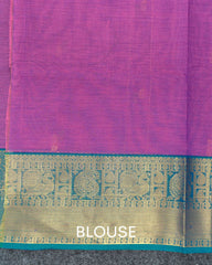 SC3246 - PURE COTTON WITH ZARI BORDER AND MEENA BUTTA