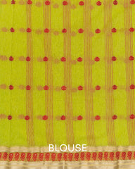 SC3408 - LINEN COTTON WITH COPPER BUTTA AND COPPER STONE
