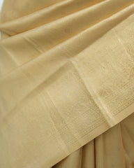 Tissue Saree With Embose Small Buttas