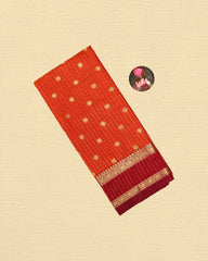 Katan Silk With Contrast Rettapadai Border Saree