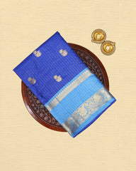 Katan Silk With Contrast Rettapadai Border Saree