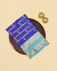 Katan Silk With Contrast Rettapadai Border Saree