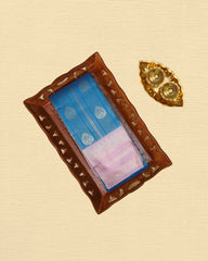 Litchi Silk Double Side Border Saree
