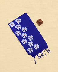 Nithyakalyani Flower Printed Mul Mul Saree