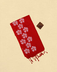 Nithyakalyani Flower Printed Mul Mul Saree