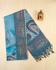 SC5541(6) - EMBROIDERY SAREE WITH FOIL WORK