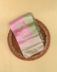 SC3664 - Tissue Silver Zari Meena Butta