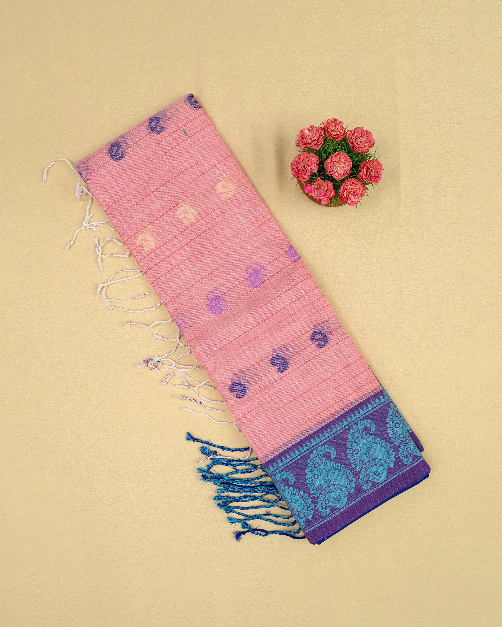 SC3192 - Fancy cotton with thread checked butta