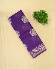 SC1519 - Tussar Silk Saree With Bandhani Print