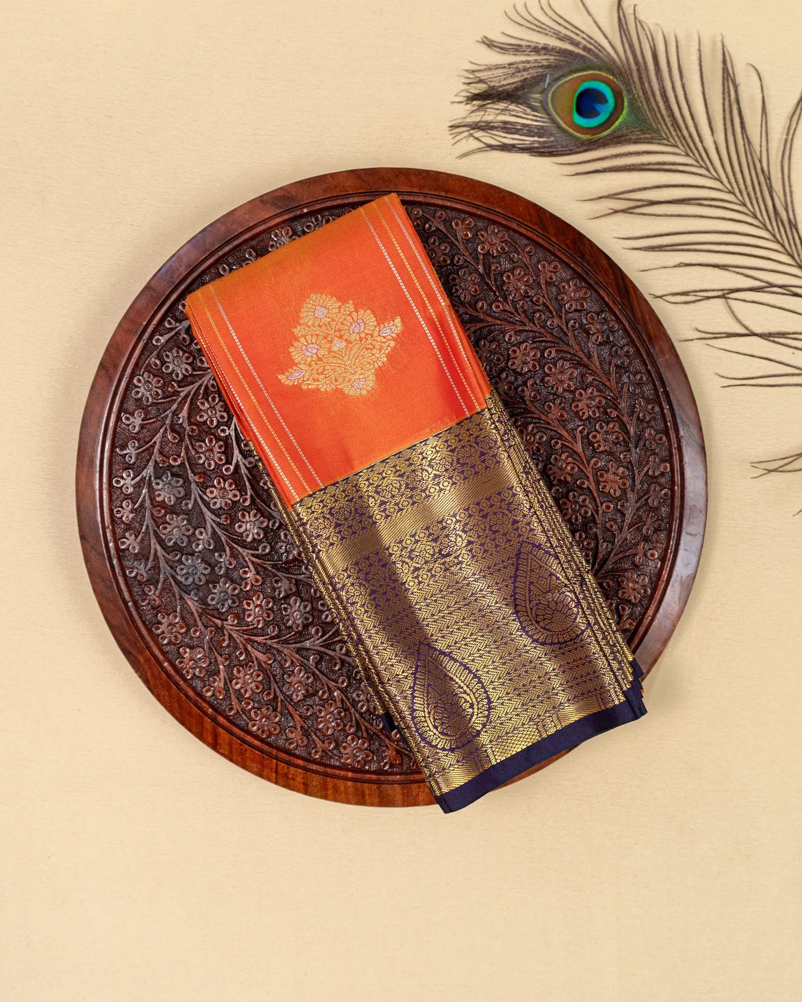 SC3473 - Silk Saree With Zari Checked And Gold Border