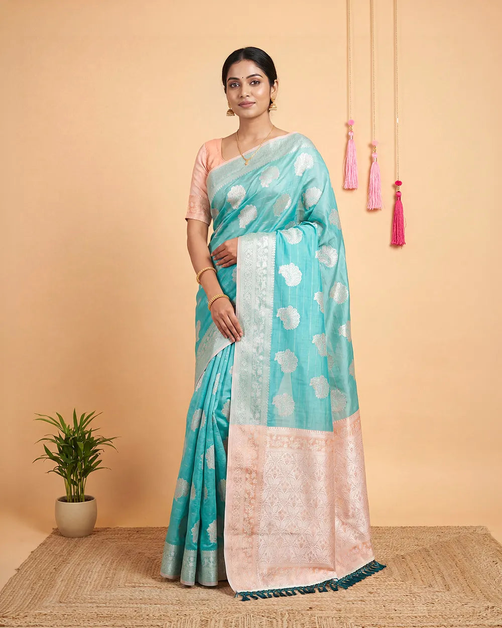 SC2118 - FANCY COTTON SAREE