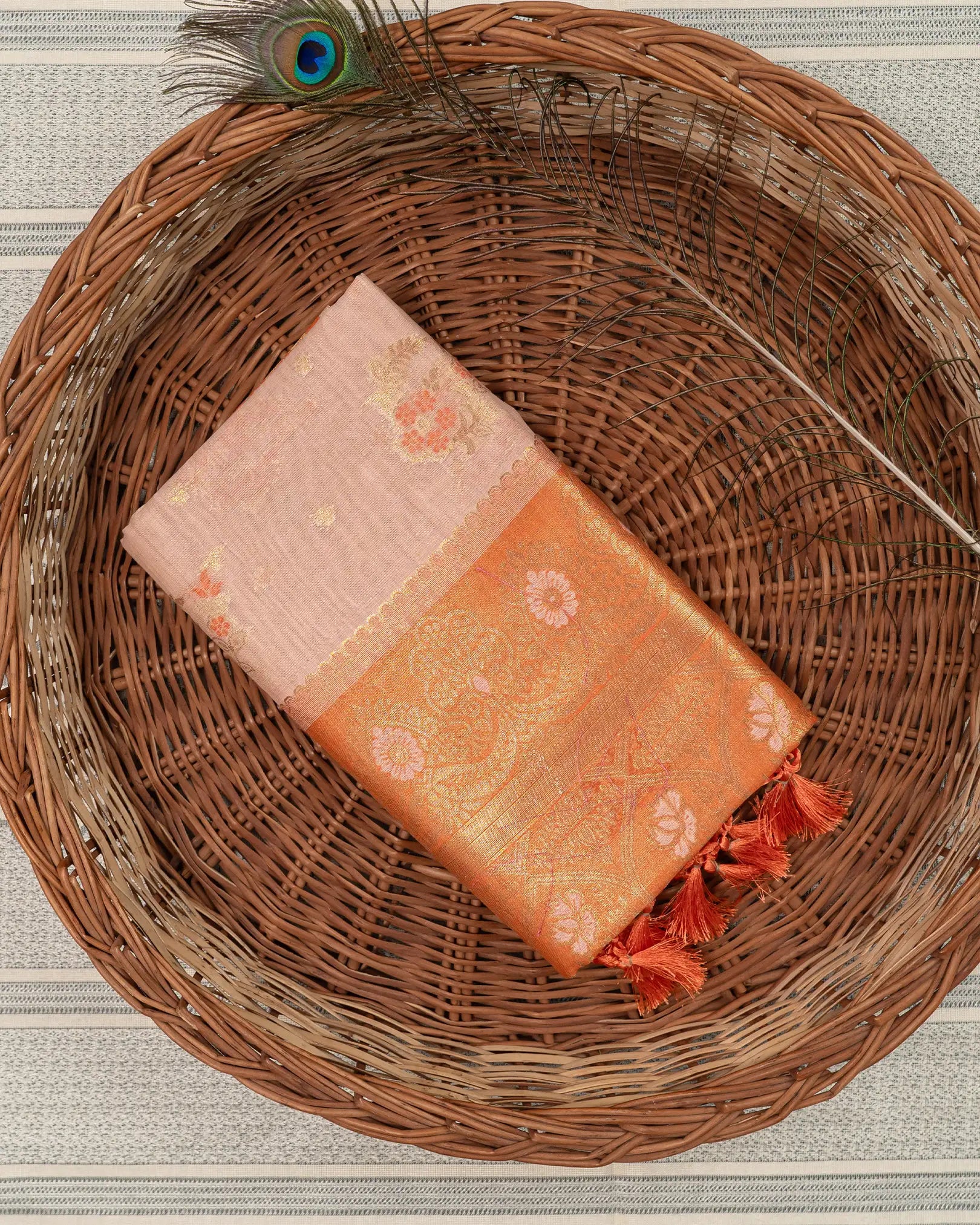 SC2876 - Linen Cotton With Meena Butta
