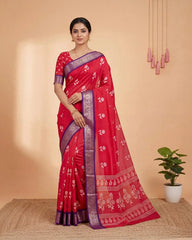 SC5866(1) - DOLA SILK SAREE WITH DIGITAL PRINT