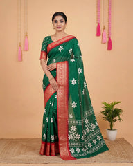 SC5866(2) - DOLA SILK SAREE WITH DIGITAL PRINT