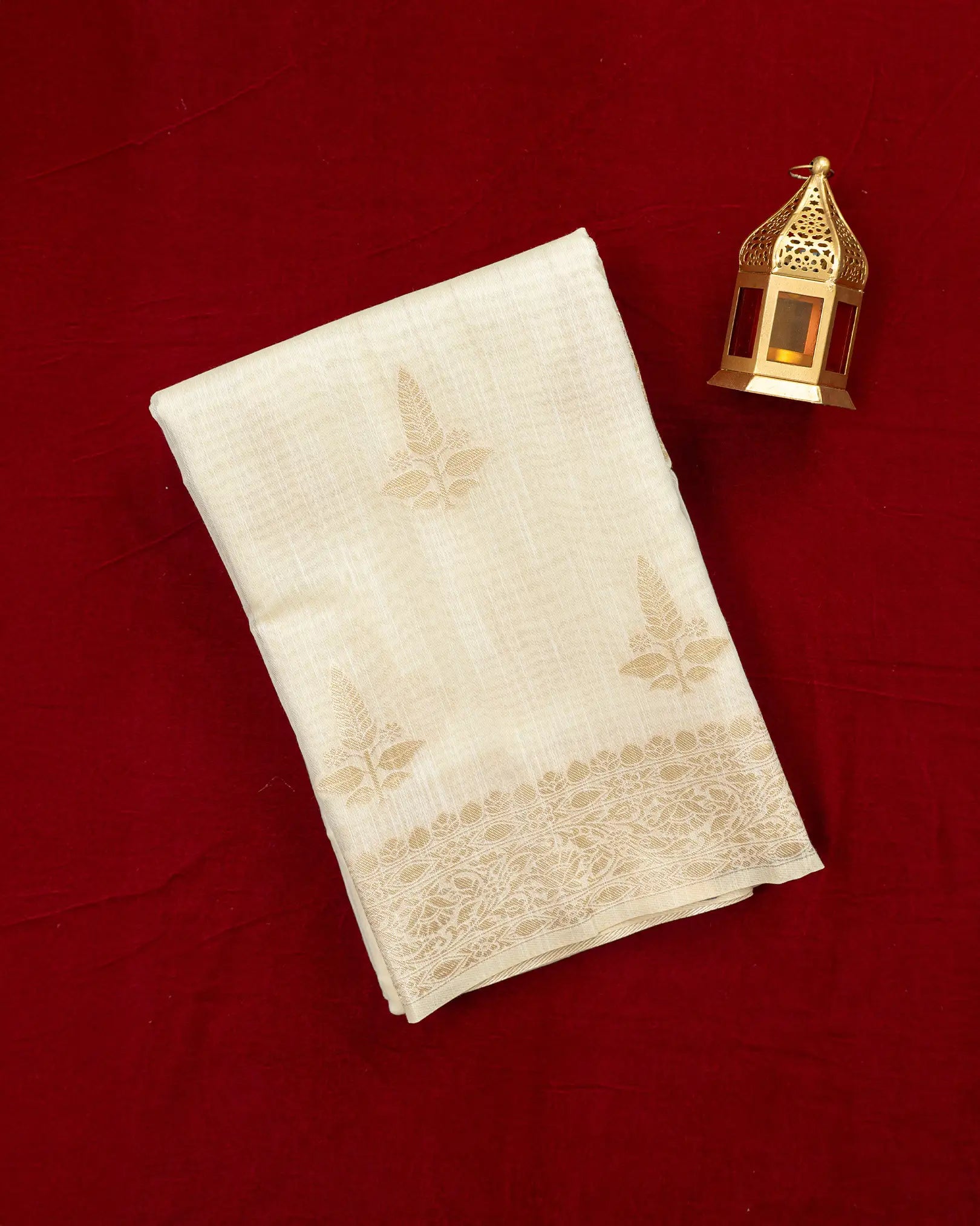 SC2927 -  Linen thread butta with thread border