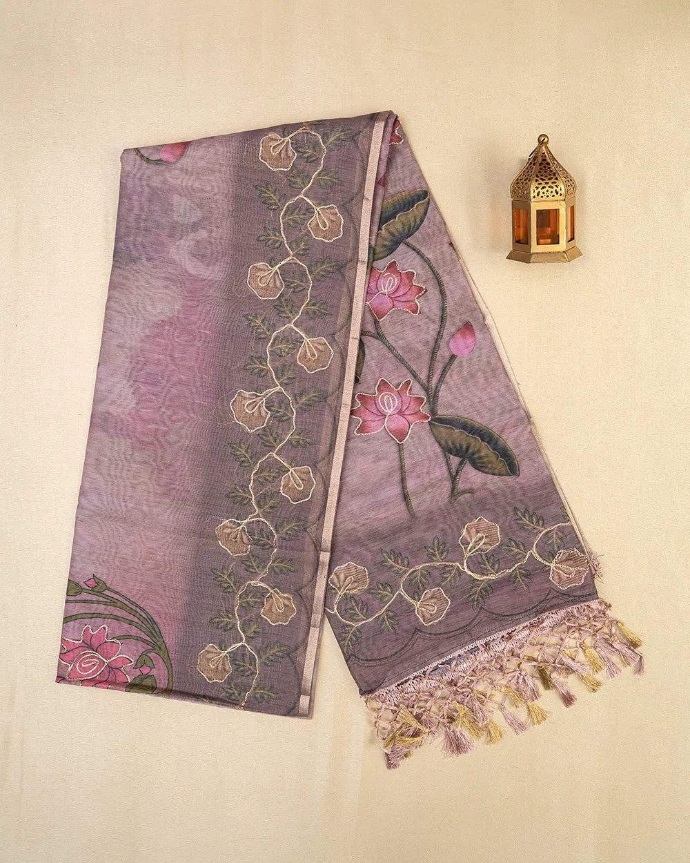 SC5541(1) - EMBROIDERY SAREE WITH FOIL WORK