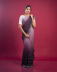 SC6490 - CHIFFON SAREE WITH DUAL TONE AND STONE WORK