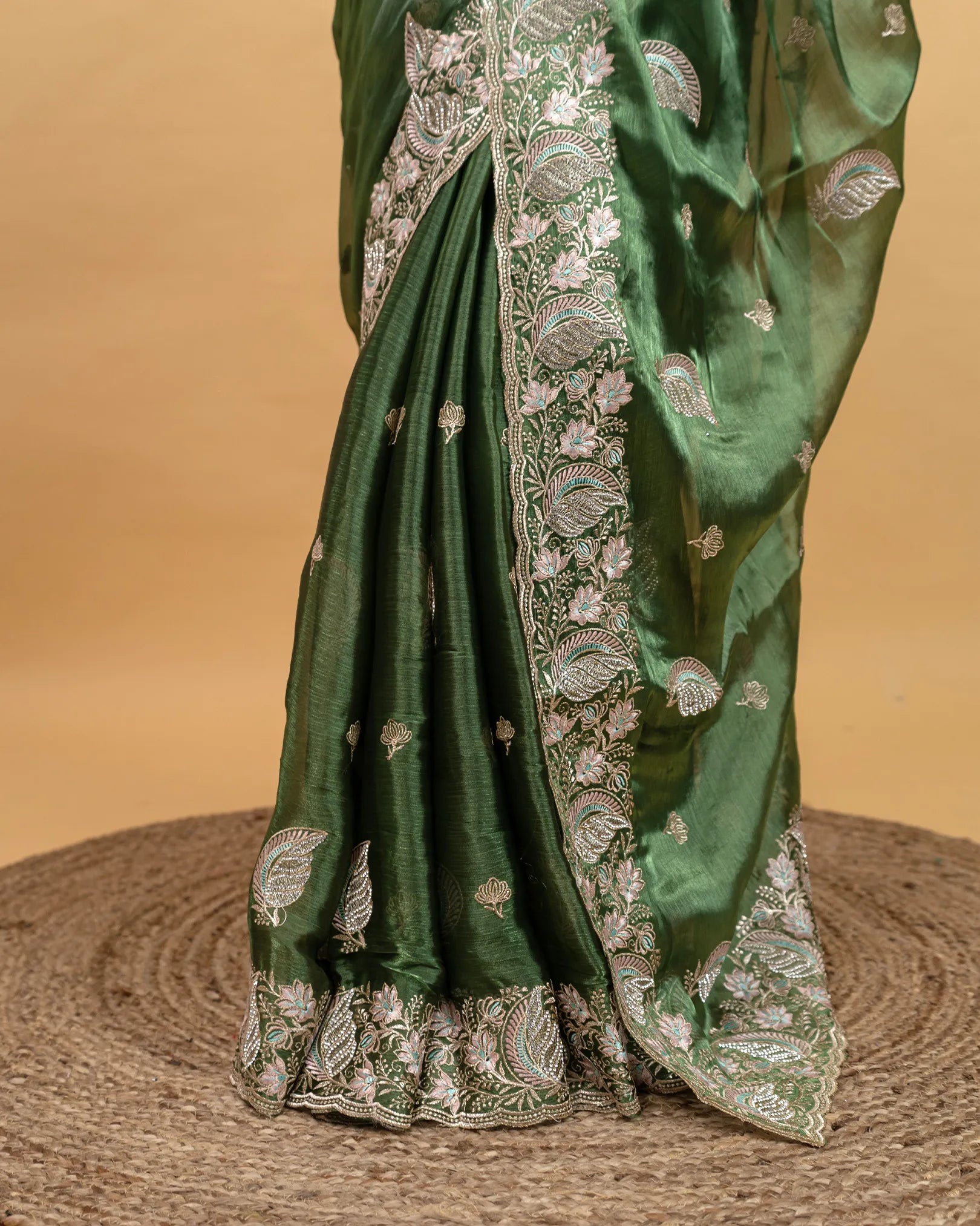 SC3549 - Fendy With Premium Embroidery And Jharkhand Stone Work