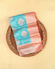 SC3944 - Tissue Silver Zari Meena Butta