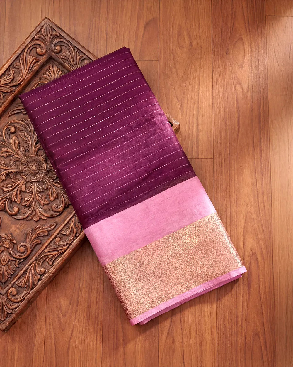 SC5997 - DOLA SILK SAREE WITH ZARI LINES
