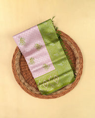 SC3664 - Tissue Silver Zari Meena Butta