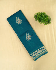 SC1519 - Tussar Silk Saree With Bandhani Print