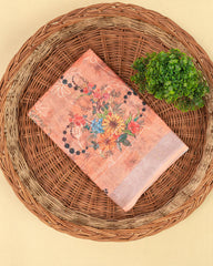SC3947 - Linen Digital Print With Embroidery All Over Body