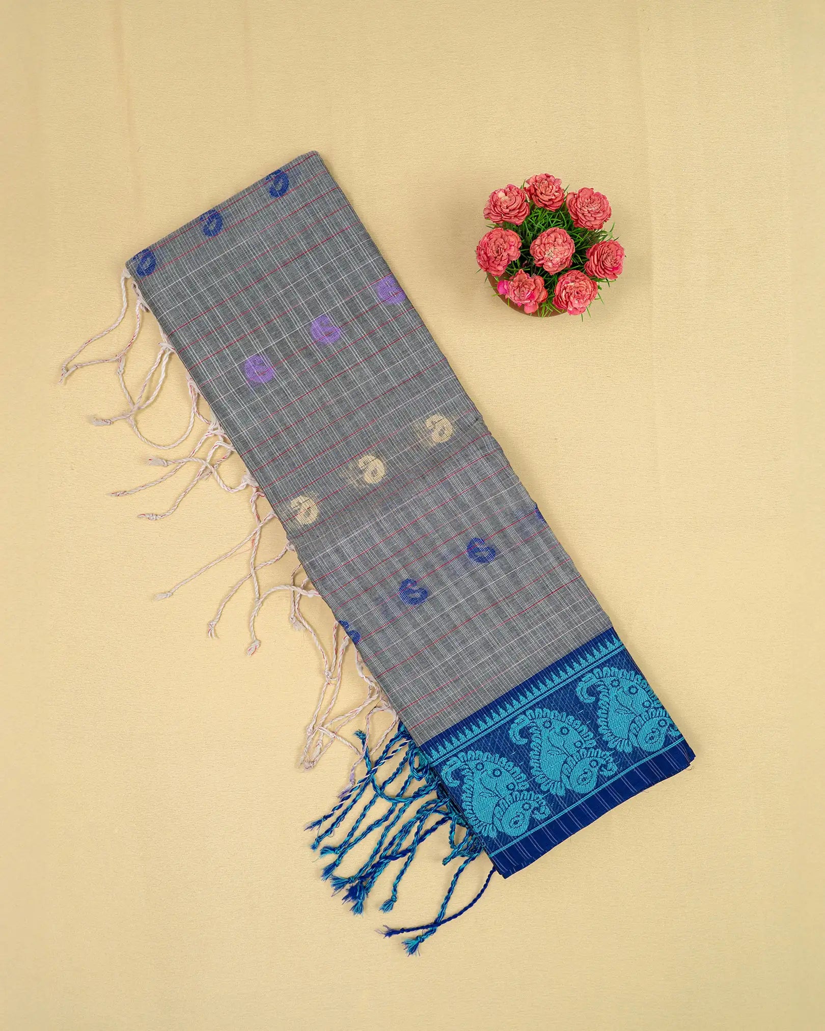 SC3192 - Fancy cotton with thread checked butta