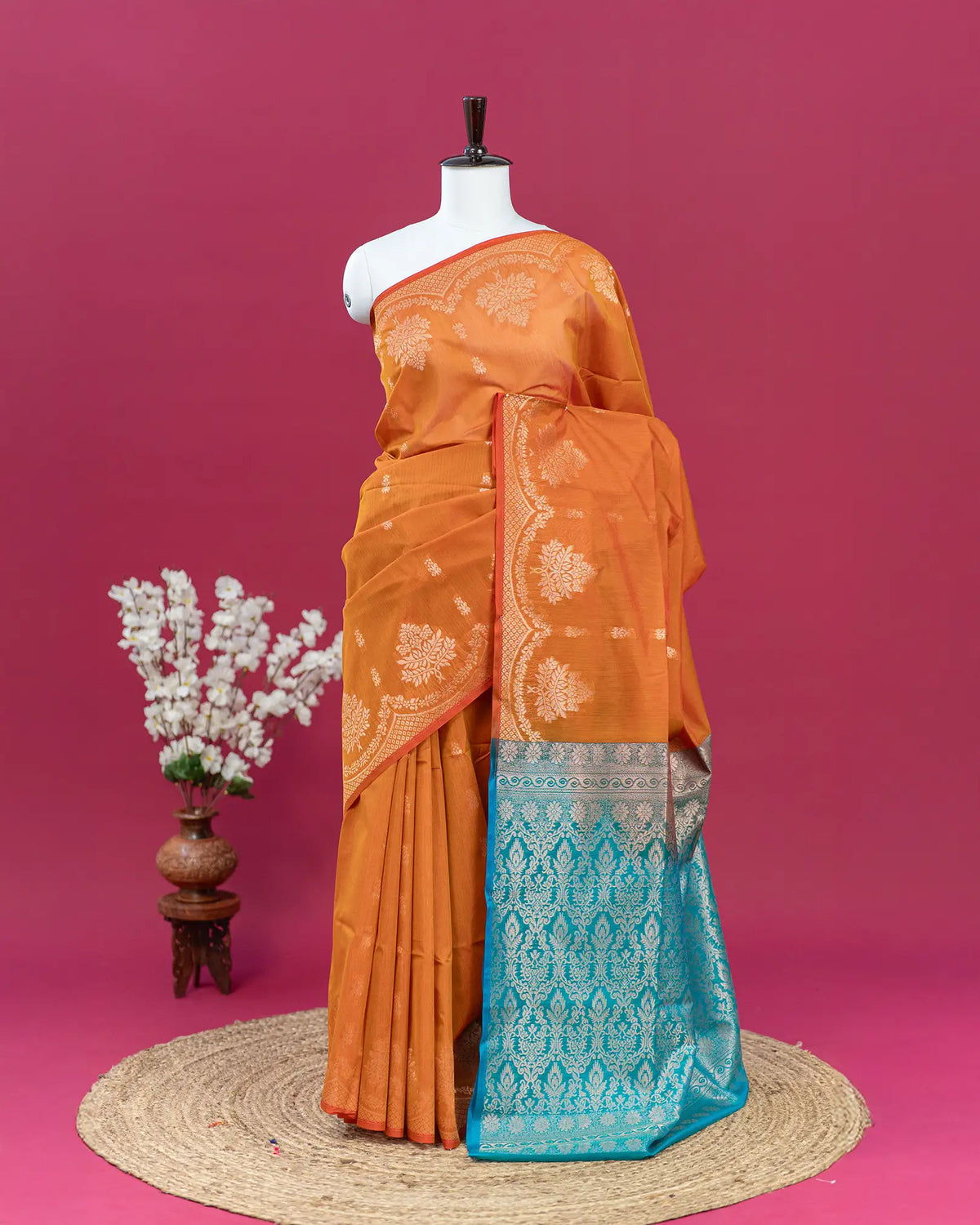 SC3230 - Silk Cotton with Fancy Border