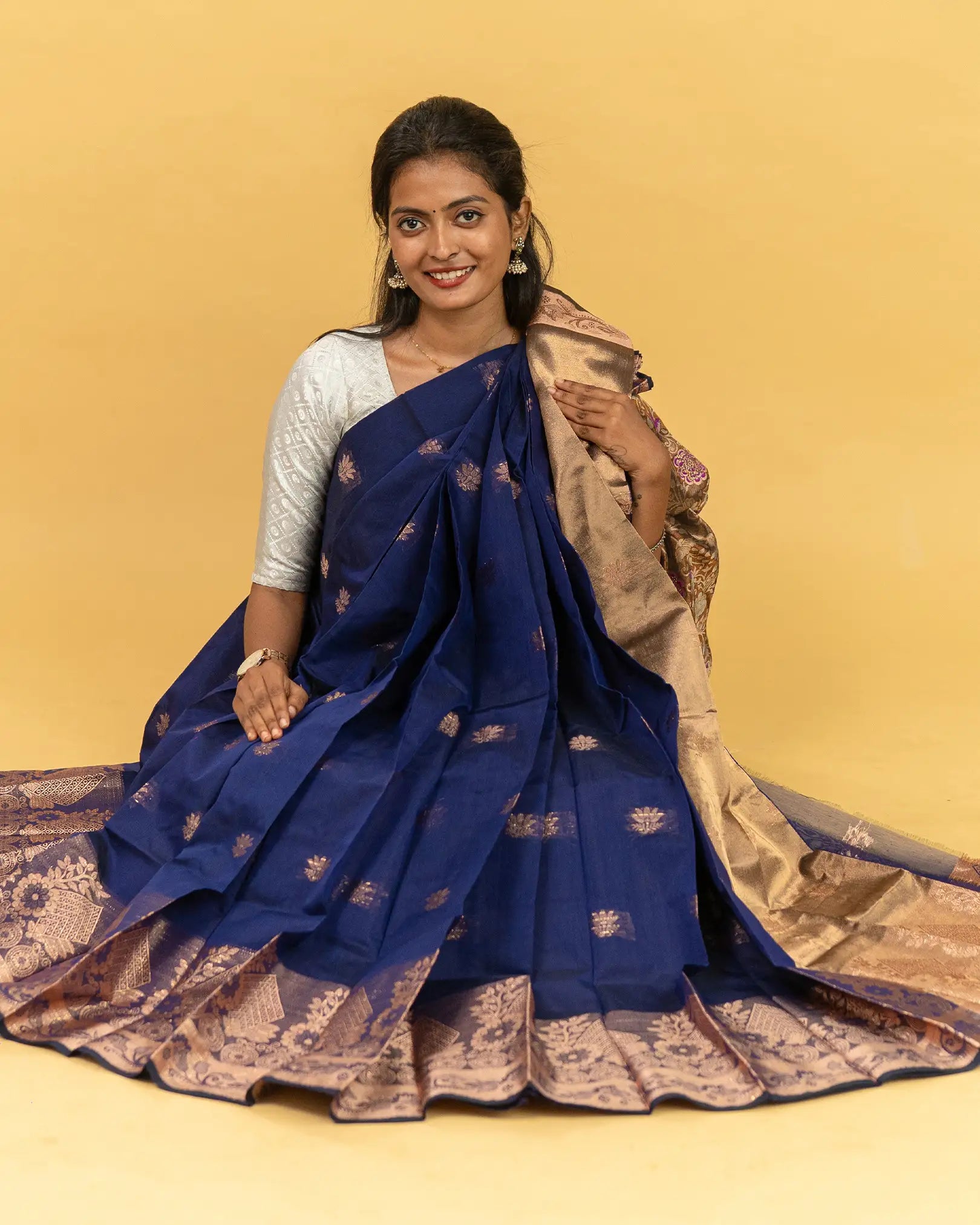 SC3190 - Cotton Saree with Tissue Pallu
