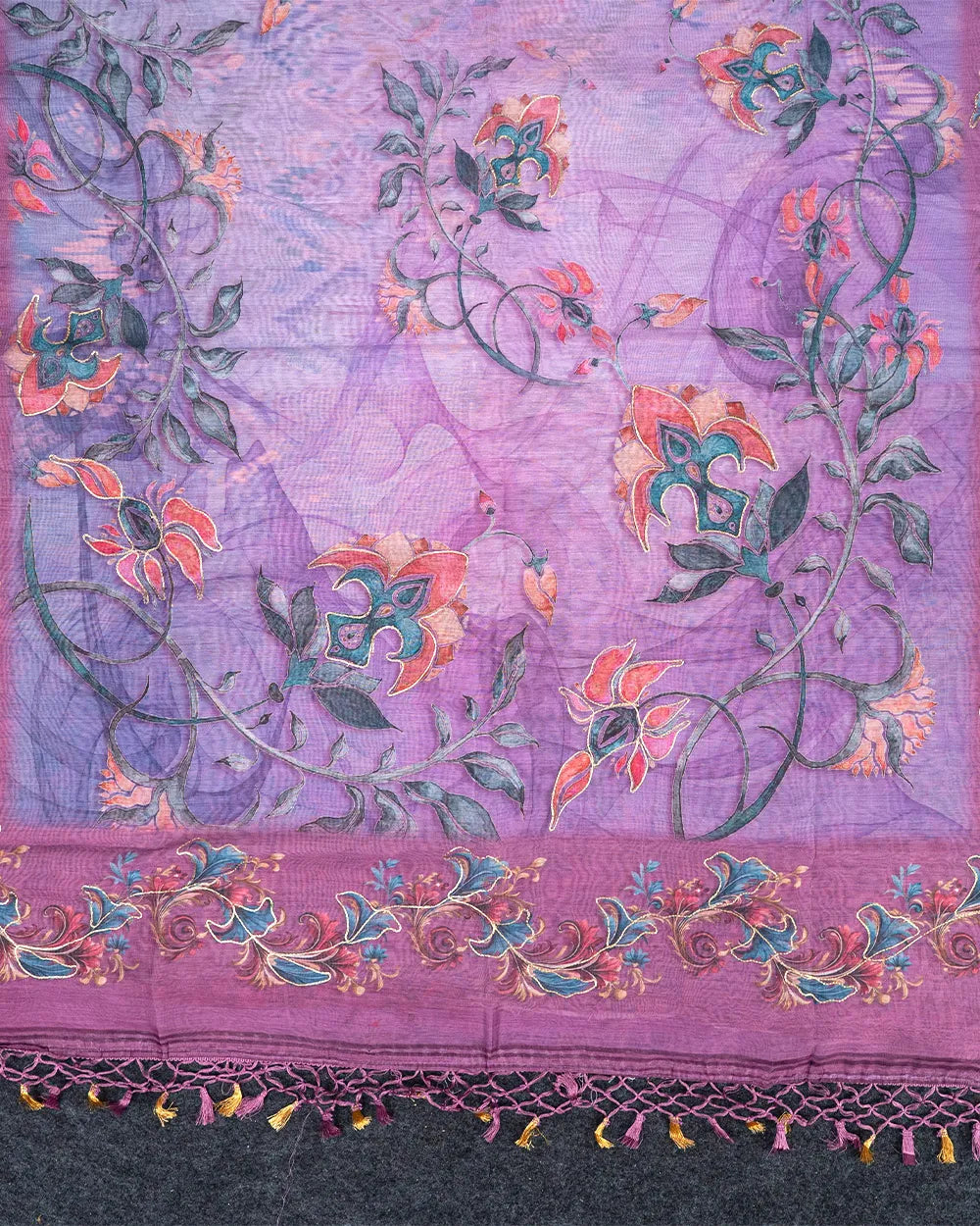 SC5541(5) - EMBROIDERY SAREE WITH FOIL WORK