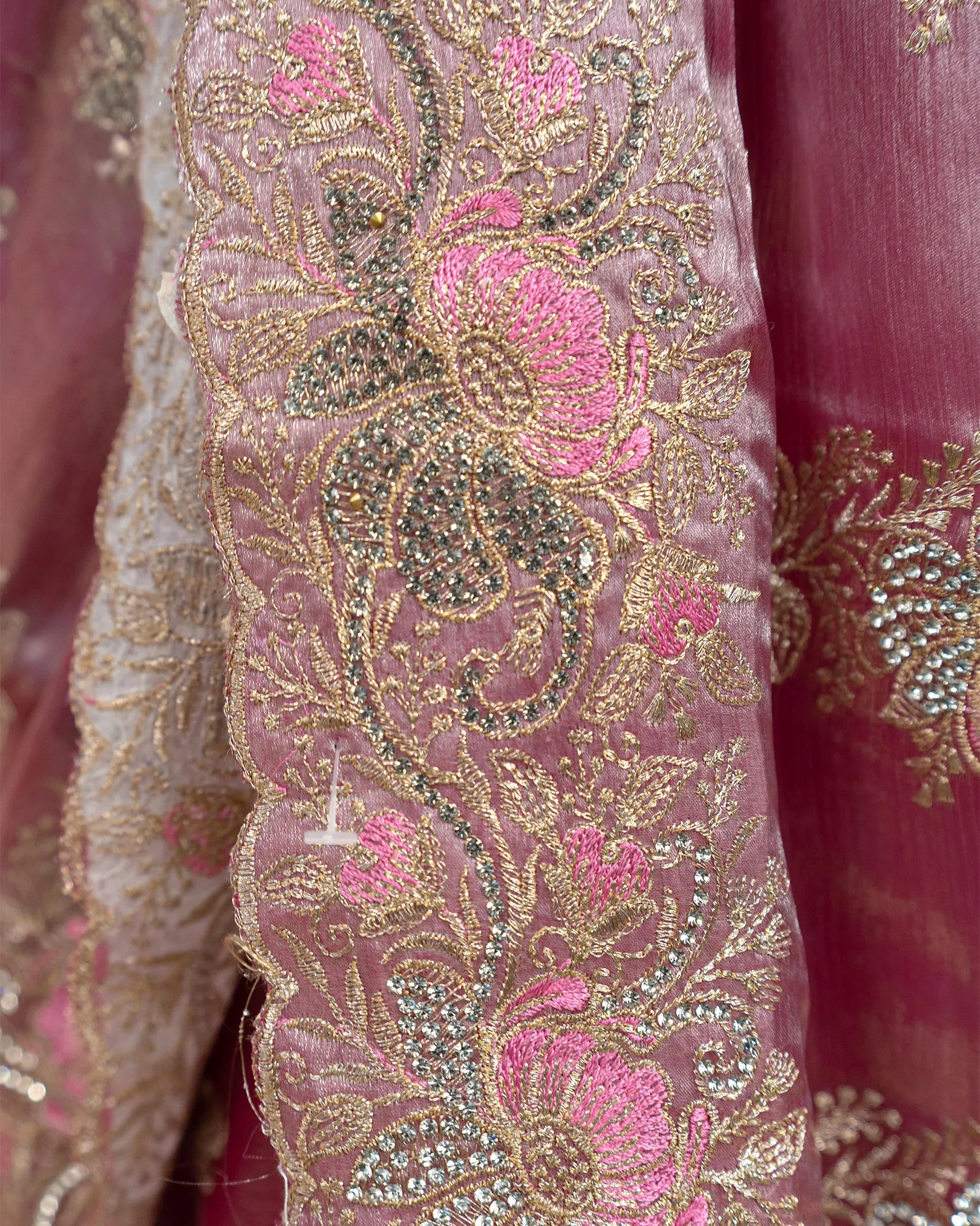 SC3557 - Fendy Saree With Premium Embroidery And Stone Work