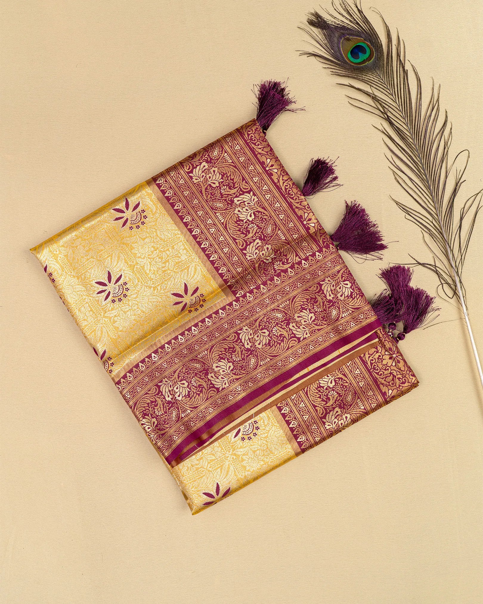 SC4578 - Tissue Silk Saree With Meena Butta