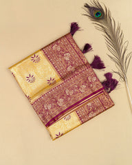 SC4578 - Tissue Silk Saree With Meena Butta