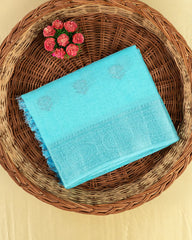 SC4362 - Linen Saree With Silver Butta