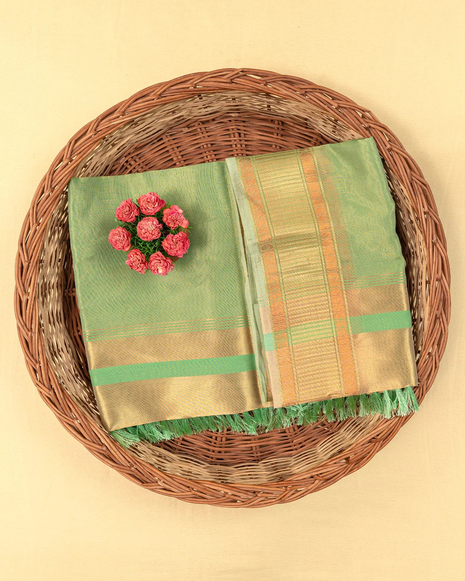 SC3024 - Plain Tissue Saree